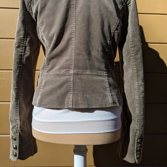 H&M Corduroy Military Steampunk inspired Jacket - Picture 3 of 11